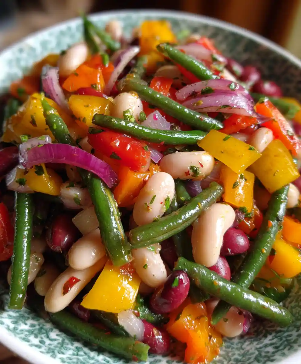 3 bean salad recipe With Rainbow Pepper Dice