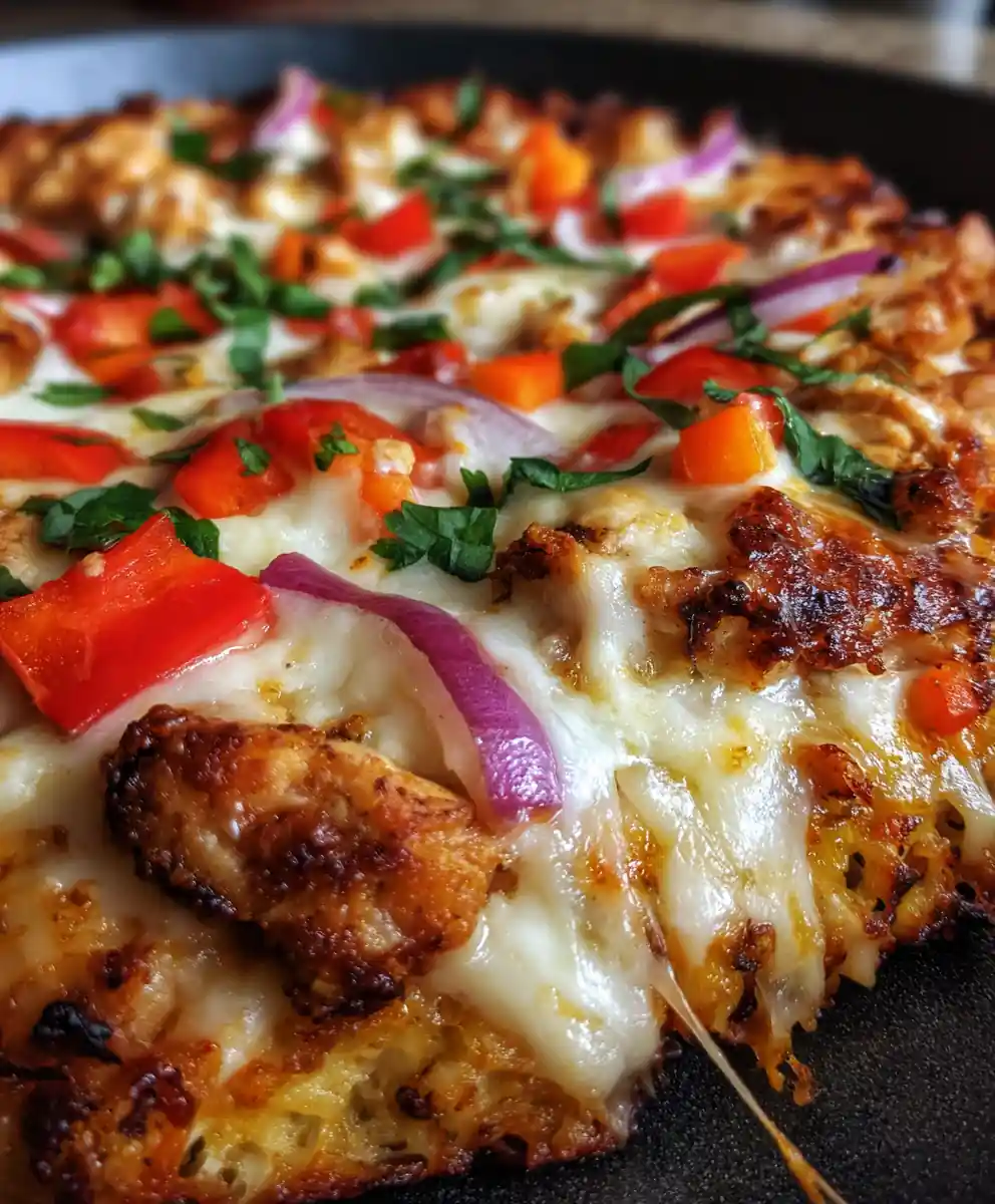Chicken Crust Pizza Recipe Keto Skillet Pie