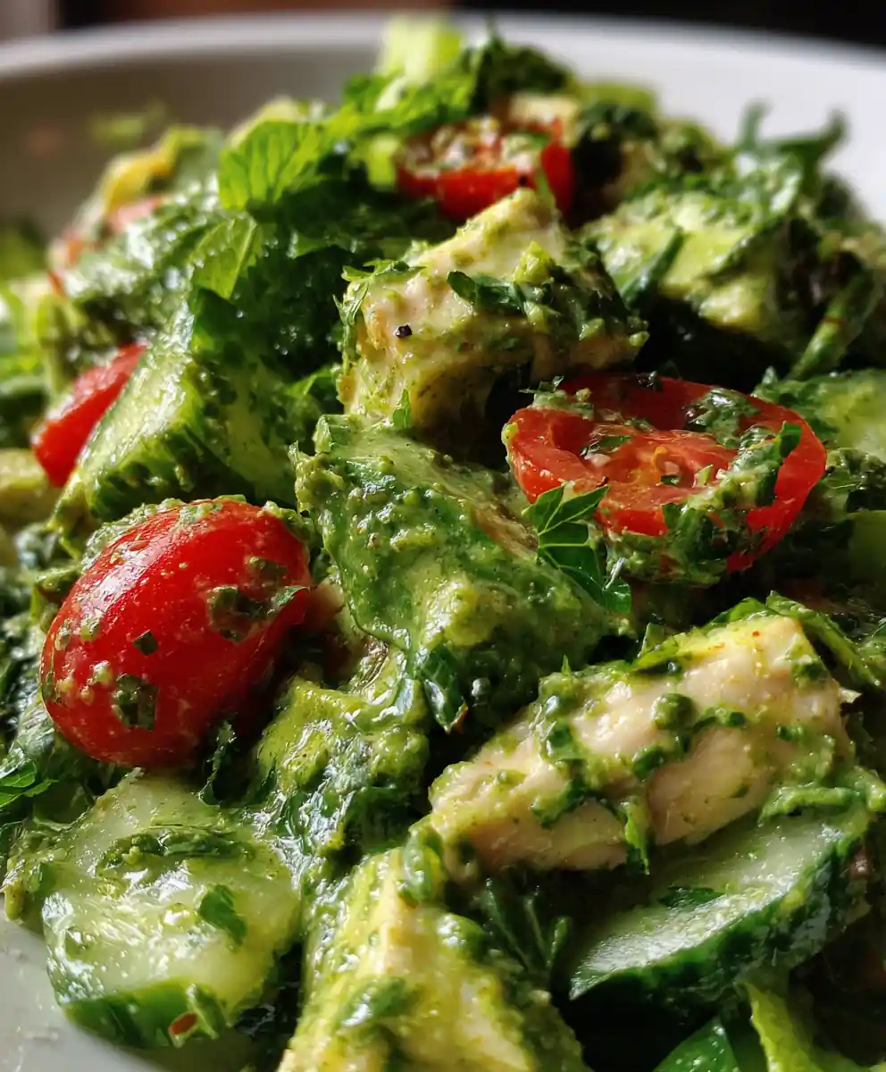 Green Goddess Salad Recipe Creamy Herb Dressing
