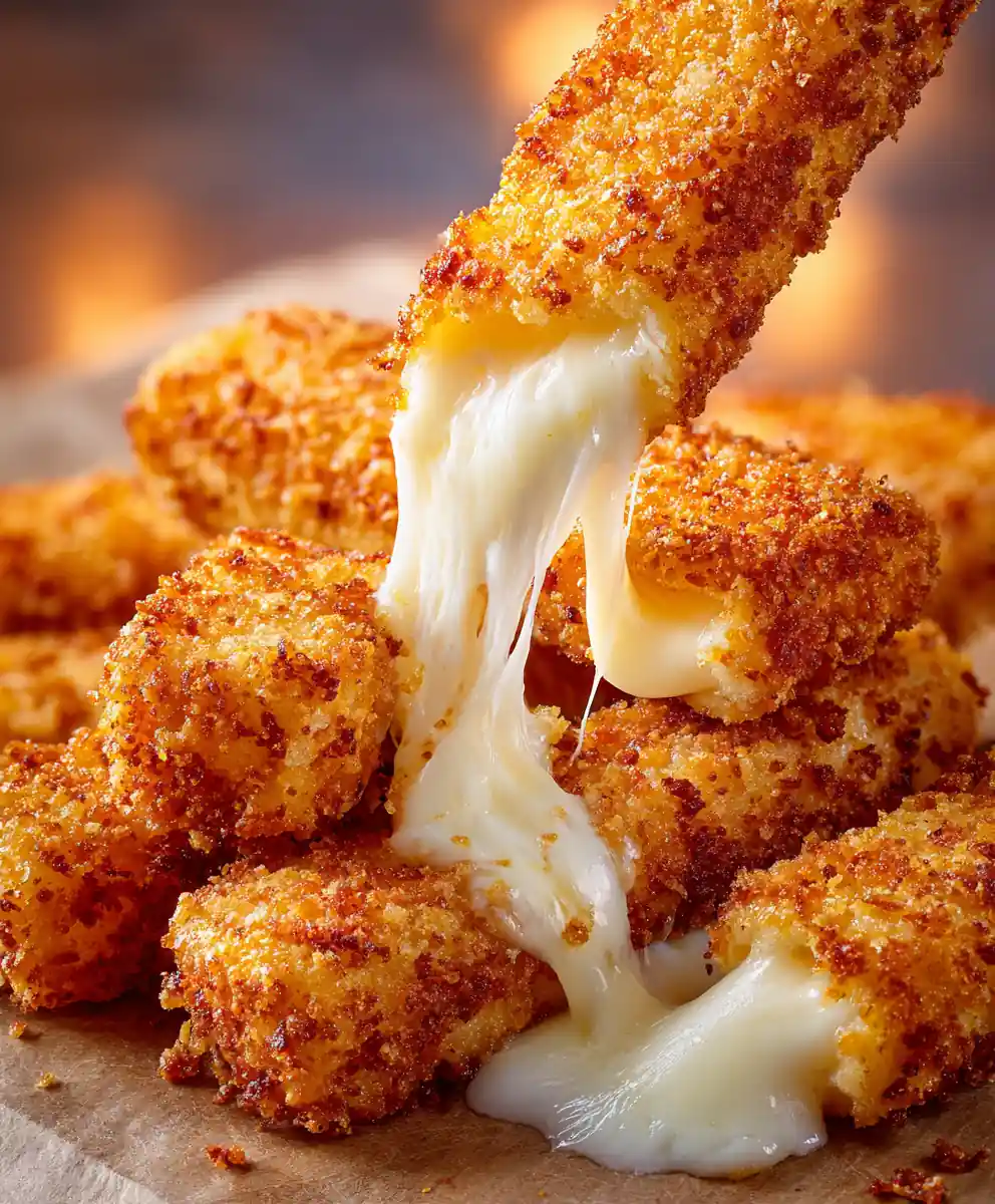 Mozzarella Sticks with Crunchy Panko Coating