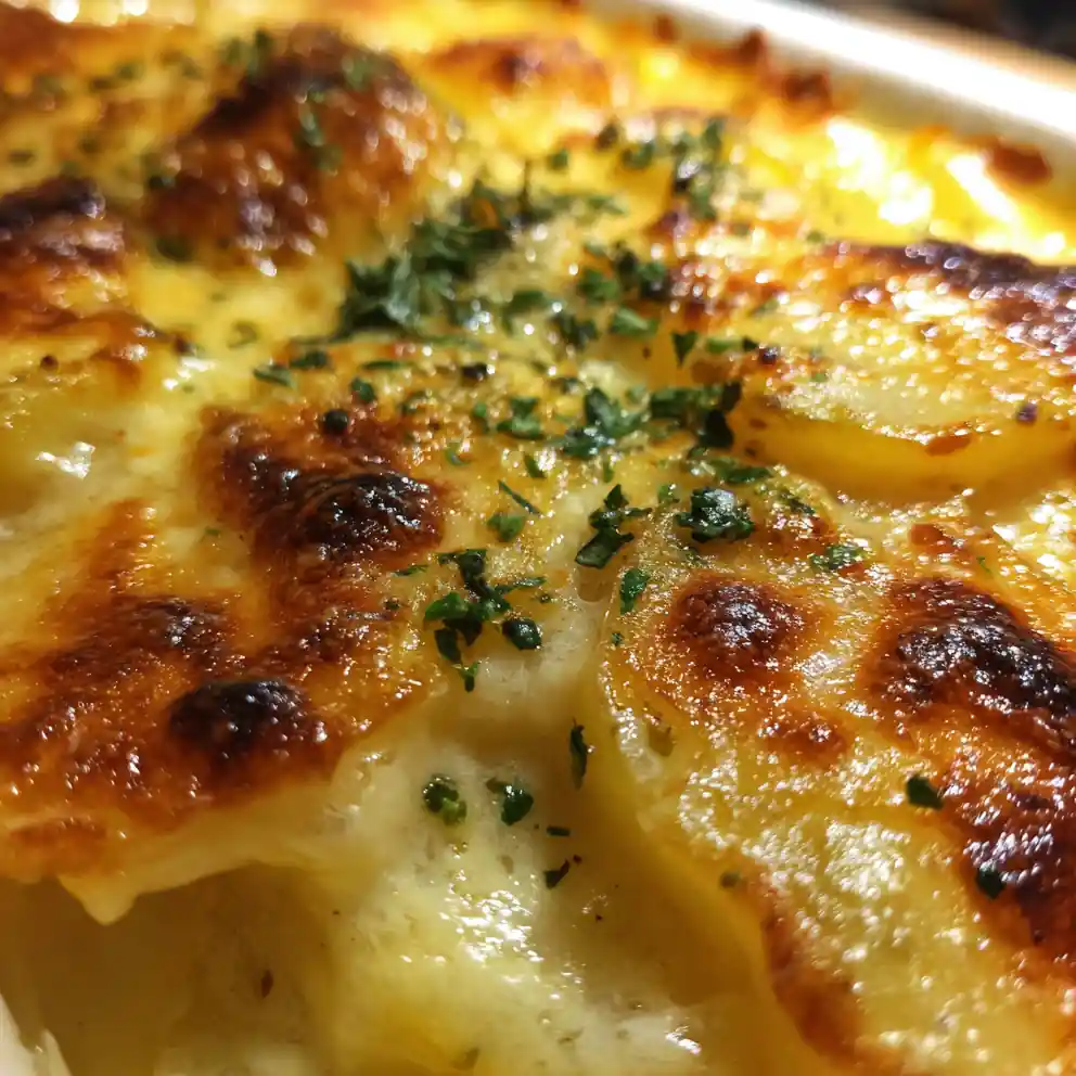 Potato Gratin Recipe Garlic Cream Baked