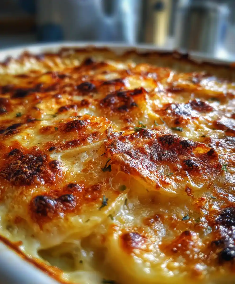 Potato Gratin Recipe Garlic Cream Baked
