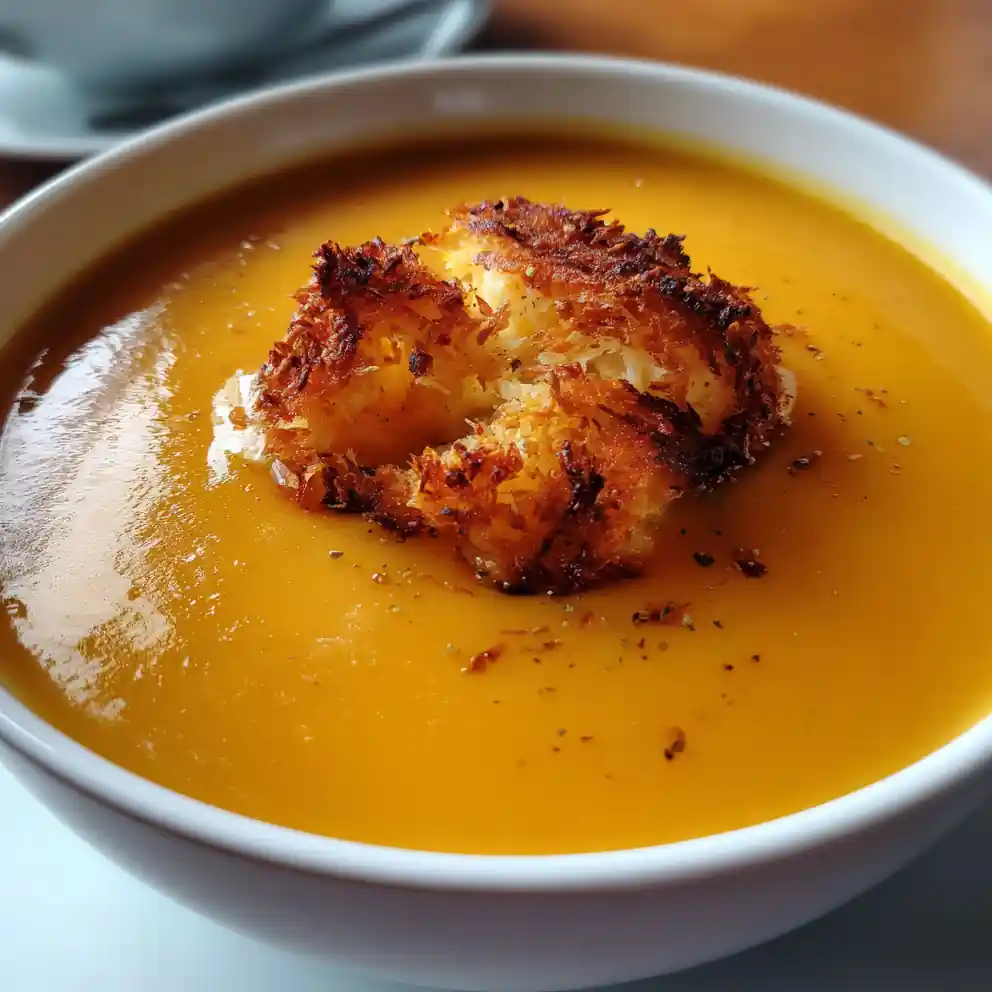 Acorn Squash Soup Recipe With Coconut Chili Ring 4 acorn squash soup recipe with Coconut Chili Ring