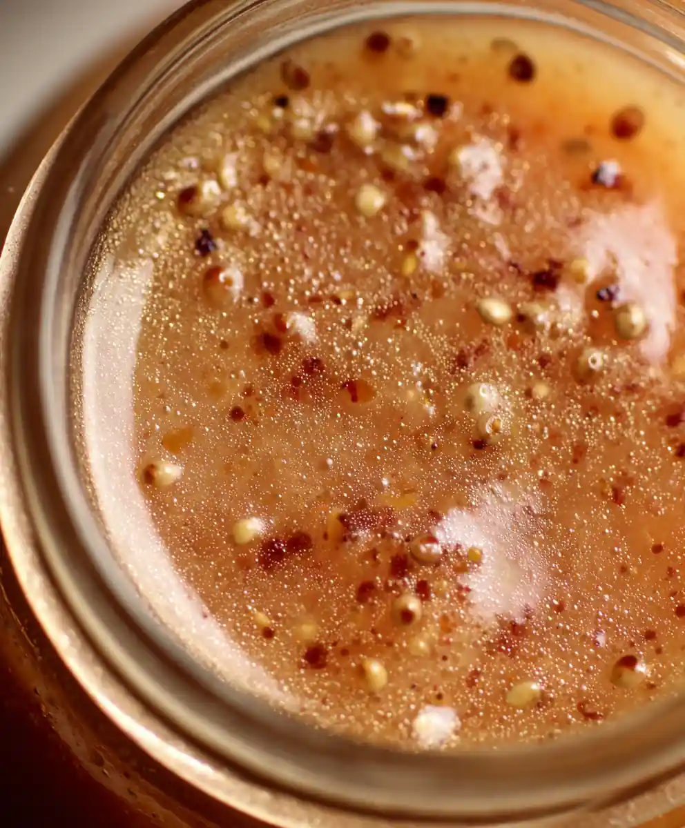 apple cider vinaigrette recipe Rosy Apple Cider Vinaigrette With Mustard Seeds