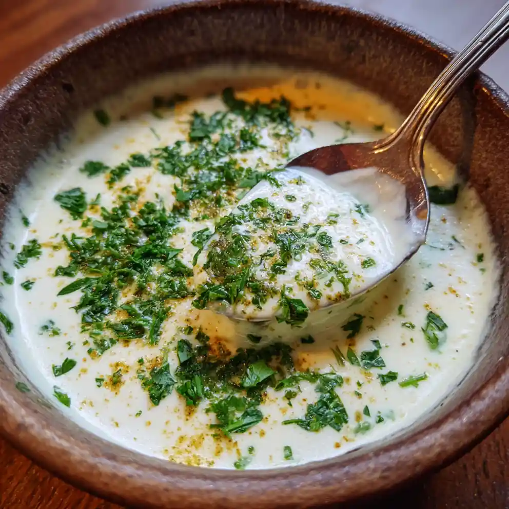 bechamel sauce recipe With Nutmeg Dust and Parsley