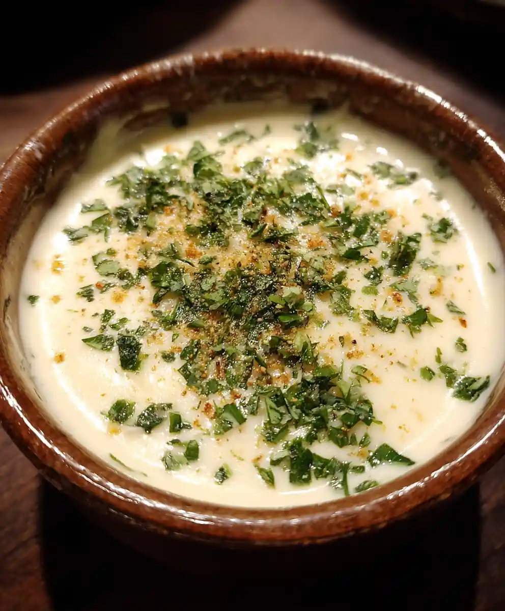 bechamel sauce recipe With Nutmeg Dust and Parsley
