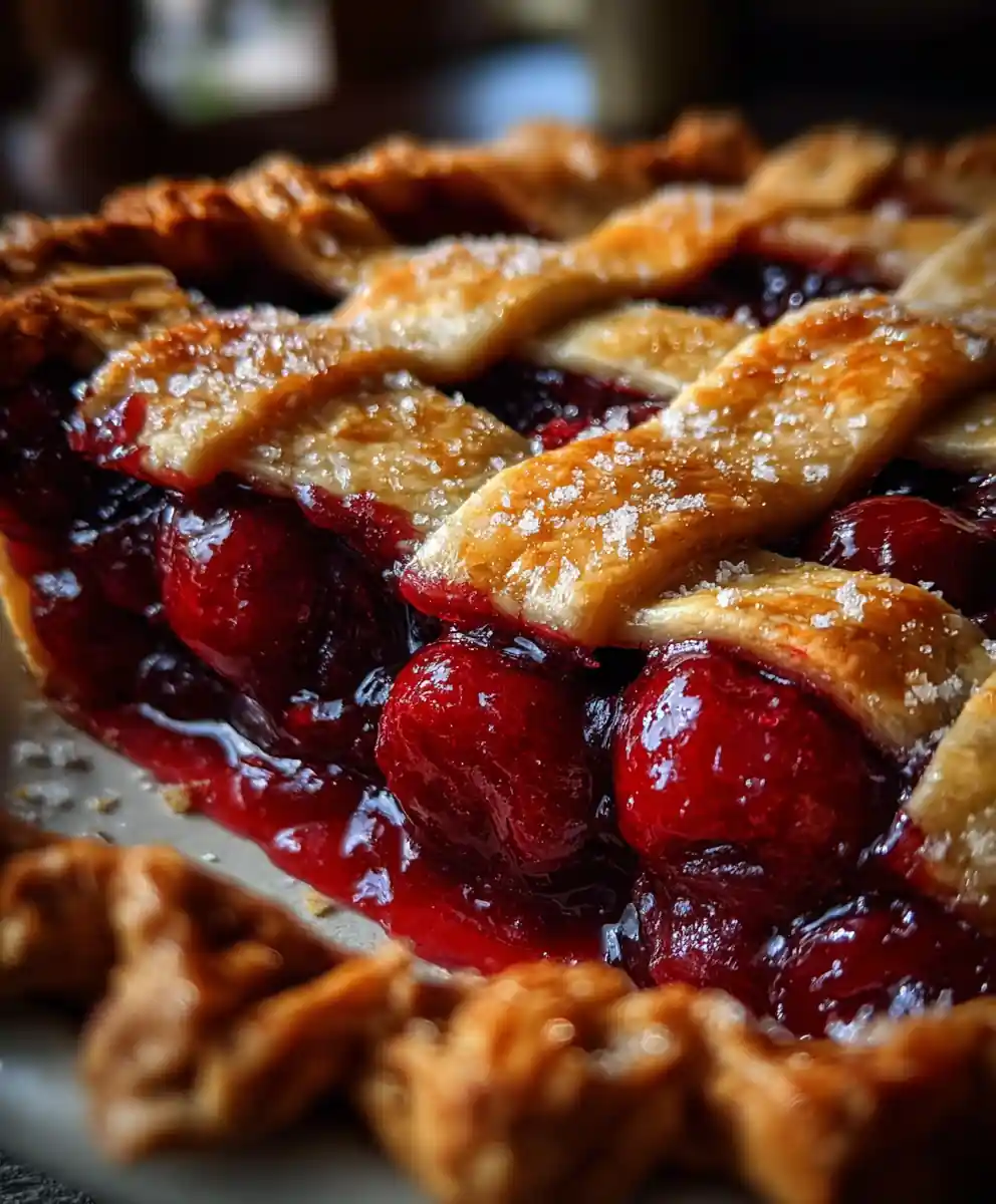 cherry pie recipe Ruby Cherry Pie With Lattice Top