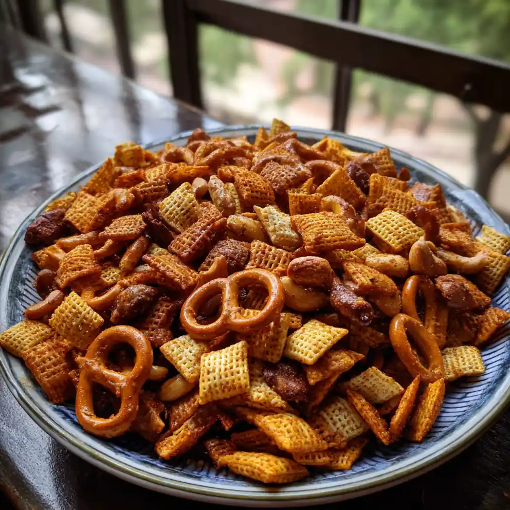 chex mix recipe Smoky Chex Mix With Chili Dust
