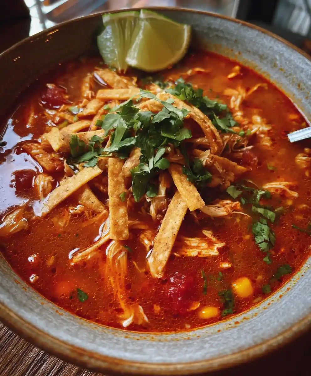Chicken Tortilla Soup Recipe Chili-Red Chicken Tortilla Soup 5 chicken tortilla soup recipe Chili-Red Chicken Tortilla Soup