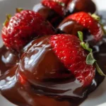 Chocolate Gravy Recipe Over Strawberries For Red Contrast 1760958368.7512867