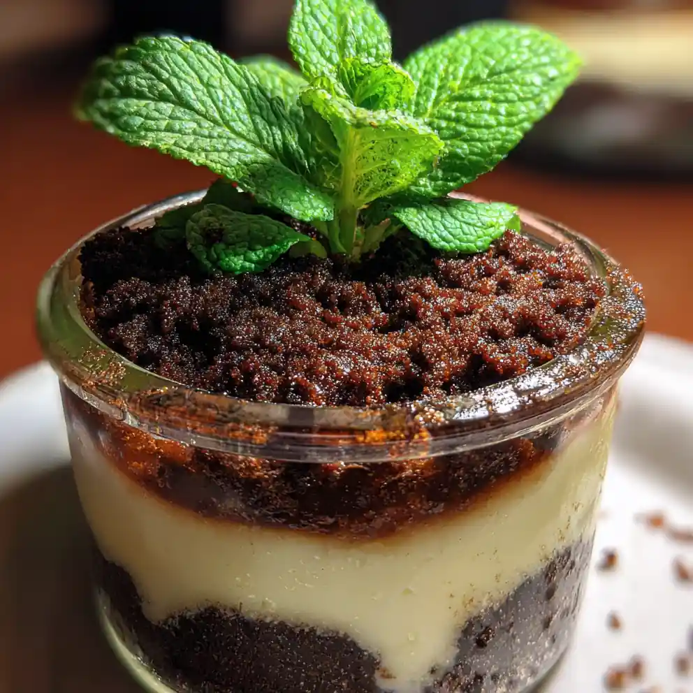 dirt pudding recipe With Mint Leaf Emerald Patch