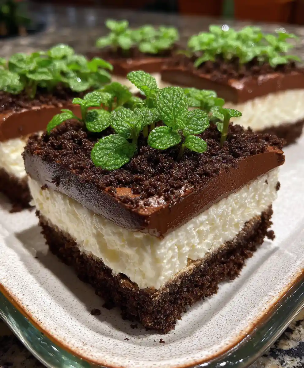 dirt pudding recipe With Mint Leaf Emerald Patch