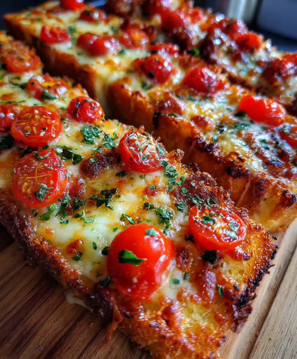 french bread pizza recipe With Cherry Tomato Confetti