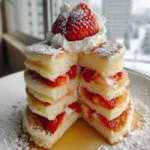 Japanese Fluffy Pancakes Recipe Strawberry Stack Japanese Fluffy Pancakes 1761408326.6268604