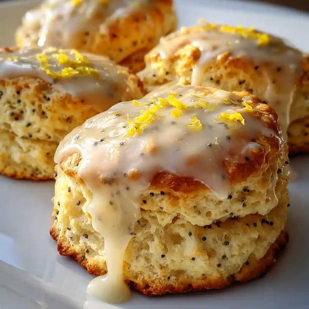 Lemon Scones Recipe Glazed Lemon Scones With Poppy Freckles 1761486576.4553368