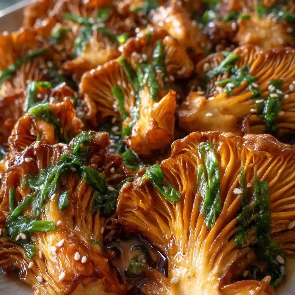 Maitake Mushroom Recipe Sesame-Golden Maitake Fans With Scallion Paint 4 maitake mushroom recipe Sesame-Golden Maitake Fans With Scallion Paint