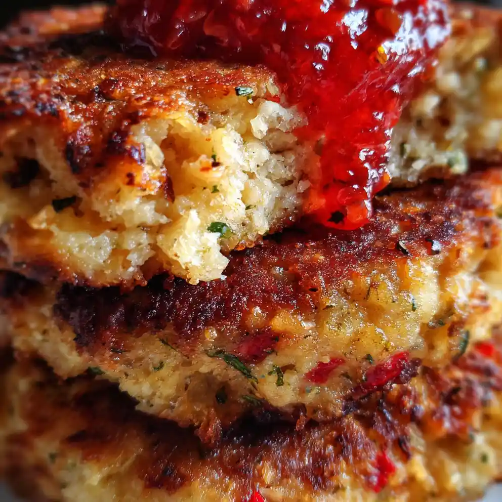 old fashioned salmon patties recipe With Red Pepper Relish
