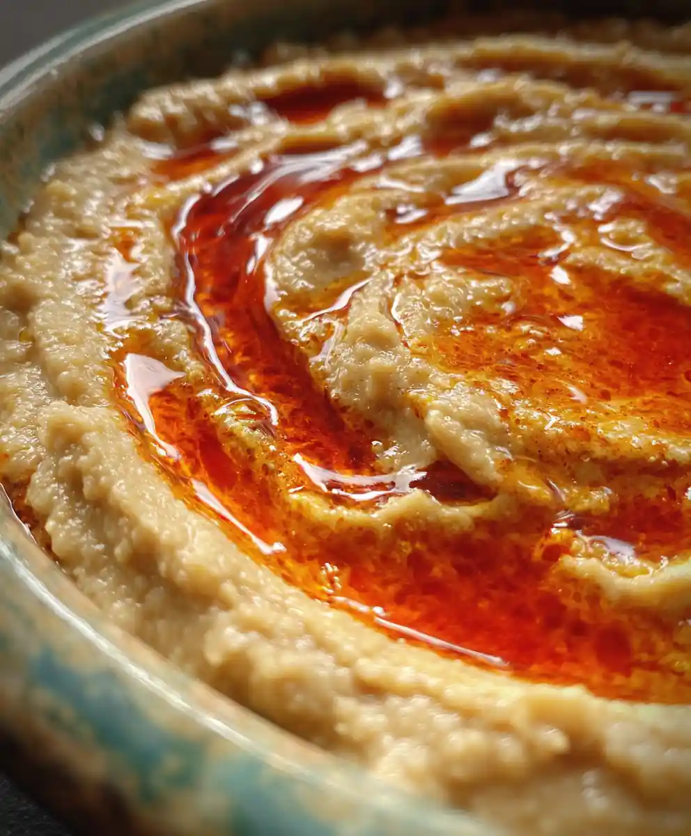 refried beans recipe With Sunset Chili Oil Swirl