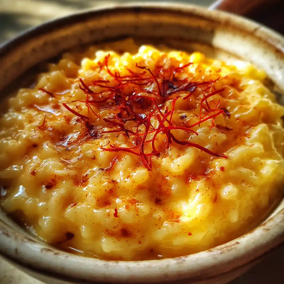 traditional rice pudding recipe with Saffron Thread Crown