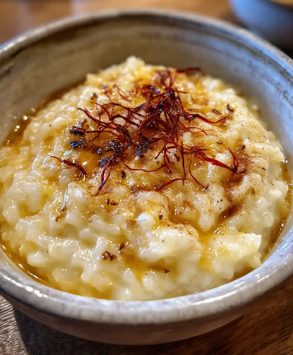 traditional rice pudding recipe with Saffron Thread Crown