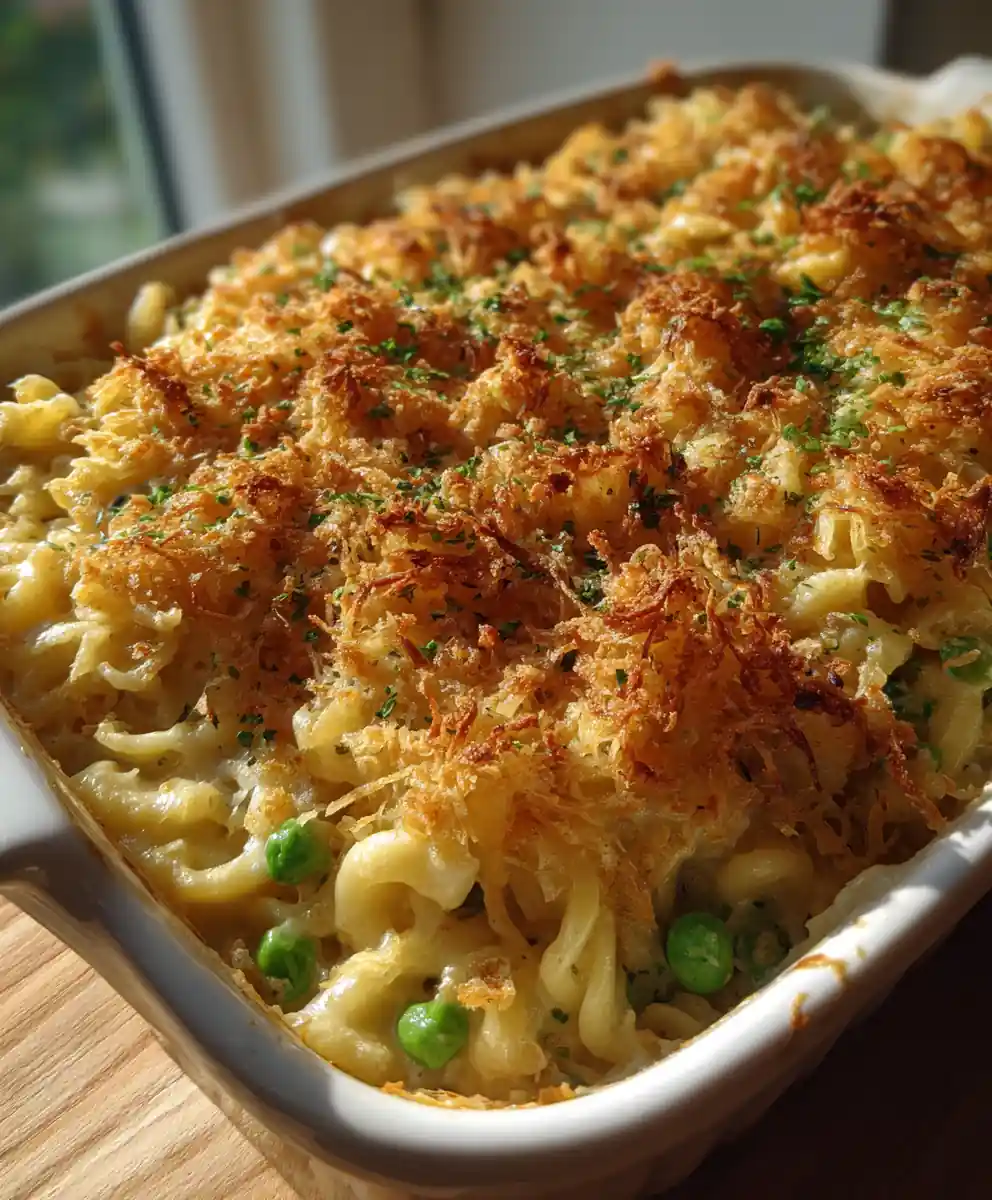 Tuna Casserole Recipe Golden Tuna Casserole With Pea Pearls 5 tuna casserole recipe Golden Tuna Casserole With Pea Pearls