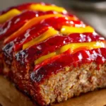 Turkey Meatloaf Recipe Easy Glazed Turkey Meatloaf Easy With Pepper Stripes 1761523727.0472536