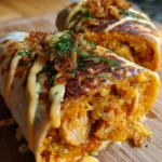 Cheesy Garlic Chicken Wraps Recipe 1764036039.860487