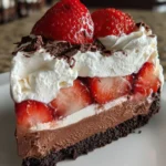 Chocolate Delight Recipe Pudding Layer With Strawberry Top 1762690303.9115202