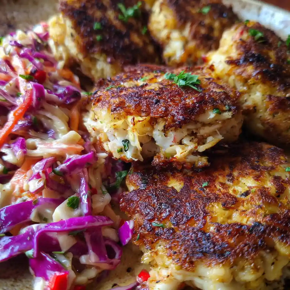 Crab Cake Recipe Lemon Zest Cakes With Red Pepper Slaw 4 crab cake recipe Lemon Zest Cakes With Red Pepper Slaw