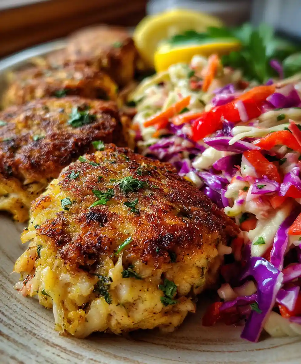 Crab Cake Recipe Lemon Zest Cakes With Red Pepper Slaw 5 crab cake recipe Lemon Zest Cakes With Red Pepper Slaw