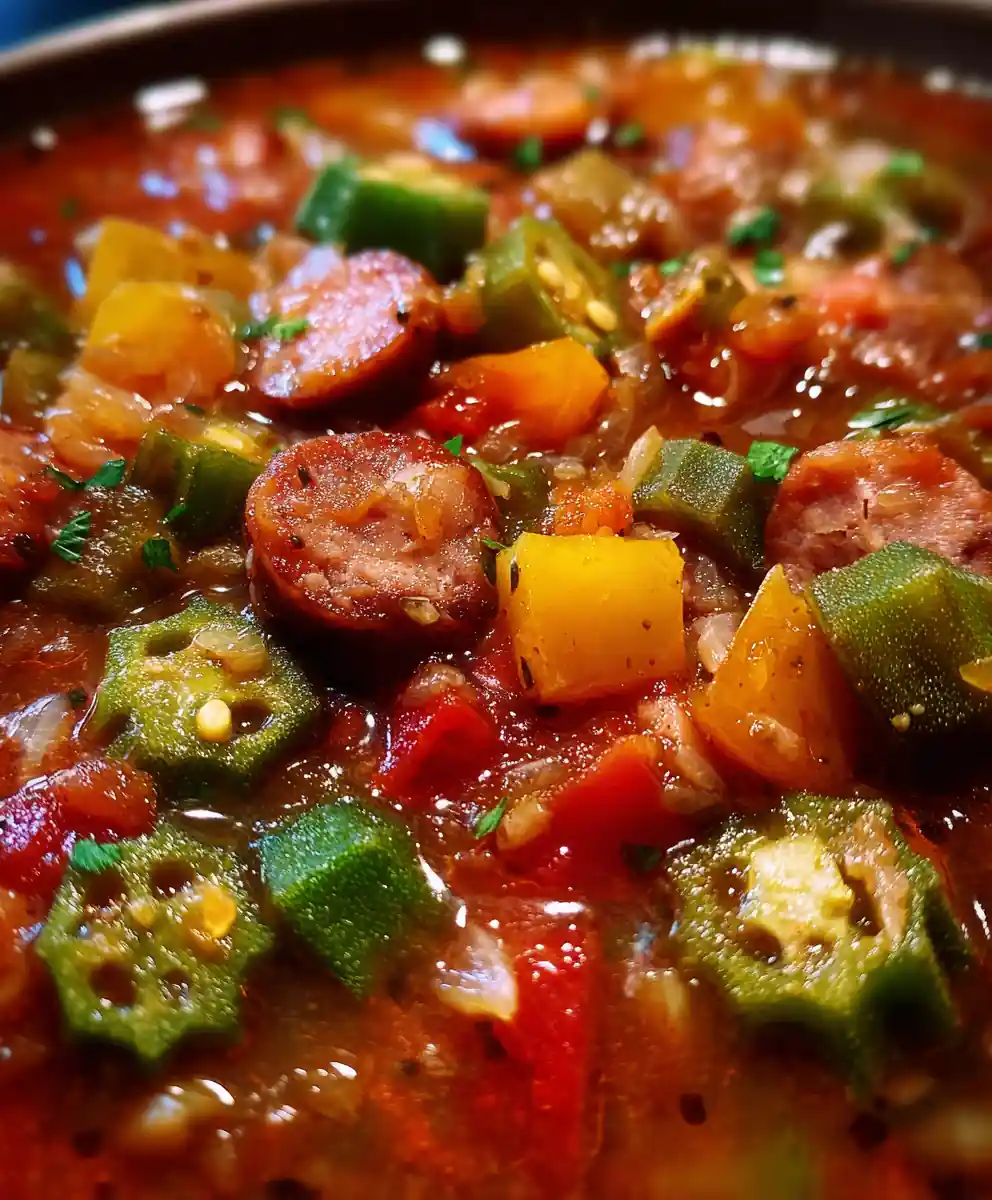 Gumbo Recipe Tricolor Pepper Pot With Okra 5 gumbo recipe Tricolor Pepper Pot With Okra