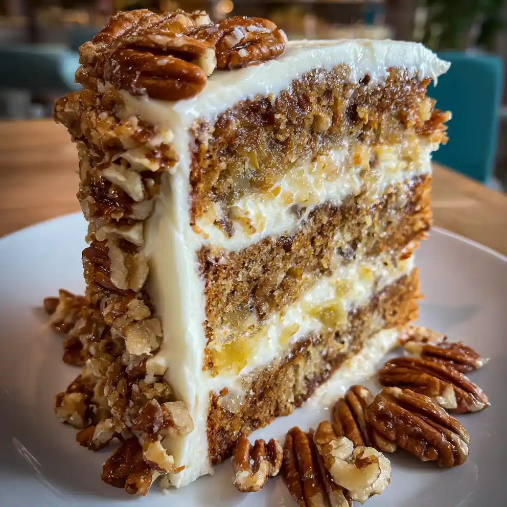 hummingbird cake recipe Pineapple Banana Layers With Pecan Praline