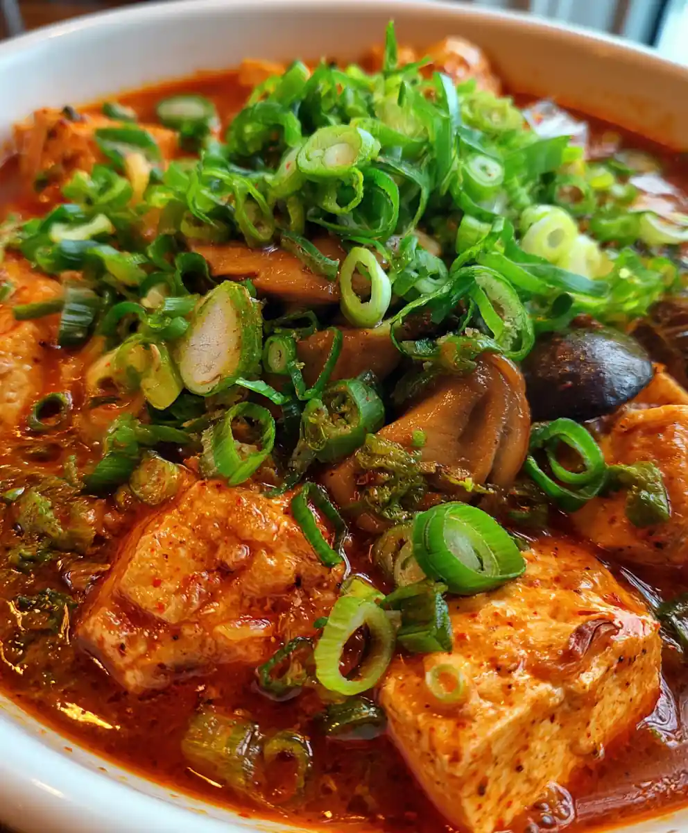 kimchi stew recipe Fiery Red Porkless Pot