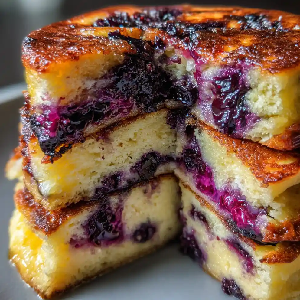 Pancake Recipe Blueberry Swirl Skillet Stack 4 pancake recipe Blueberry Swirl Skillet Stack