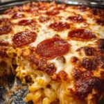 Pizza Casserole Recipe Marinara Layer With Mozzarella Bubbles 1762689486.0199964