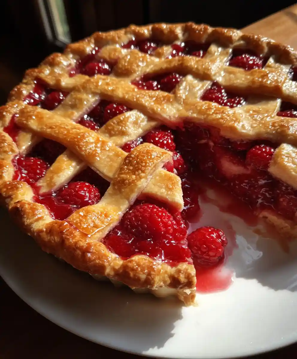 Raspberry Pie Recipe Lattice Top With Ruby Filling 5 raspberry pie recipe Lattice Top With Ruby Filling