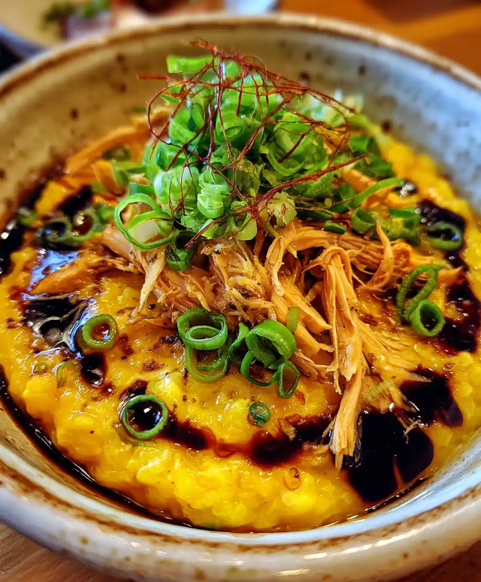 rice porridge recipe Turmeric Ginger Bowl With Scallions