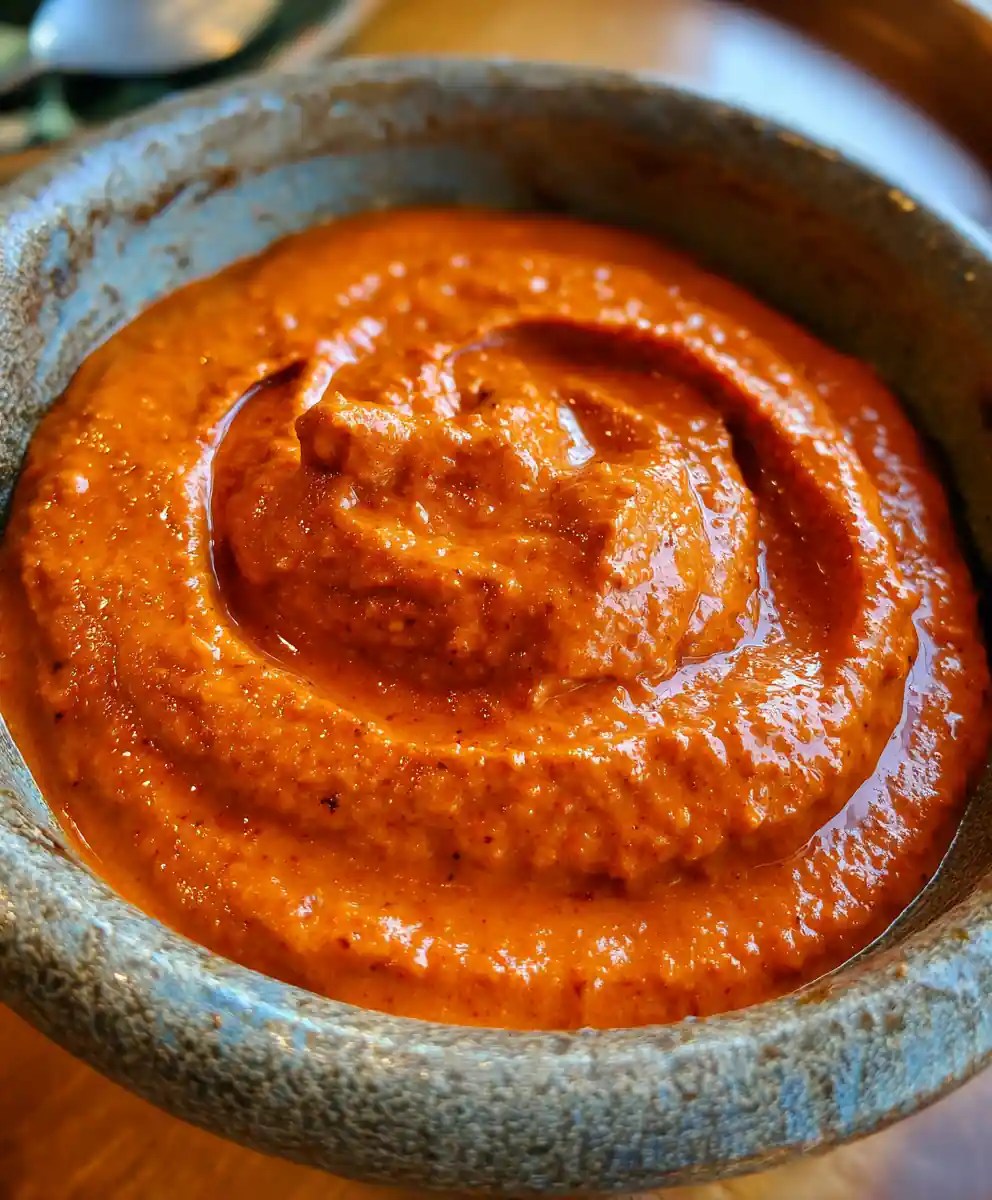 Romesco Sauce Recipe Roasted Red Pepper Almond Velour 5 romesco sauce recipe Roasted Red Pepper Almond Velour