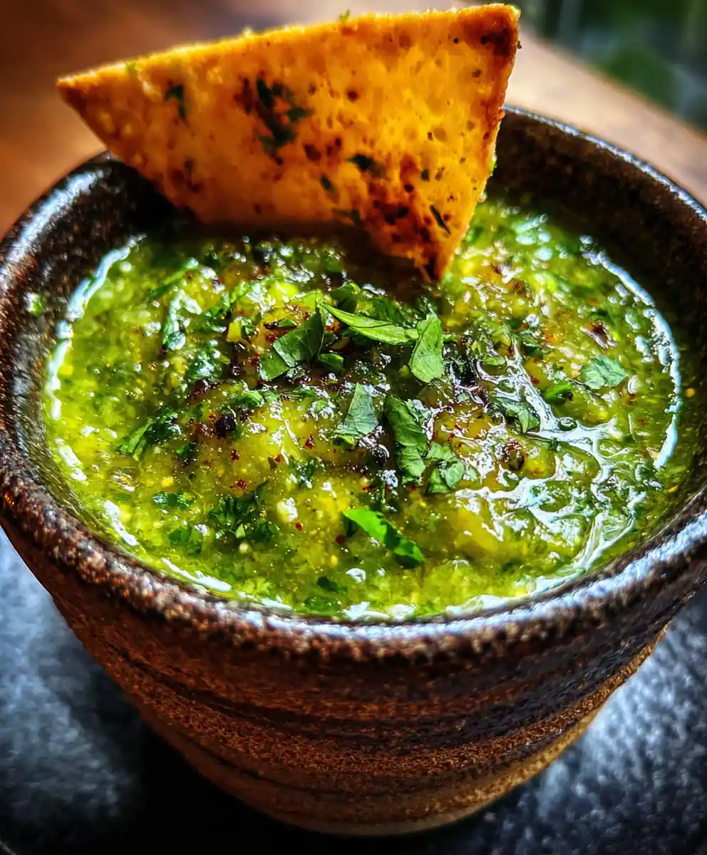 salsa verde recipe Roasted Tomatillo and Avocado Glow