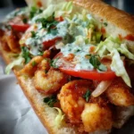 Shrimp Po Boy Recipe Red Remoulade And Lettuce Stack 1762641541.3384528