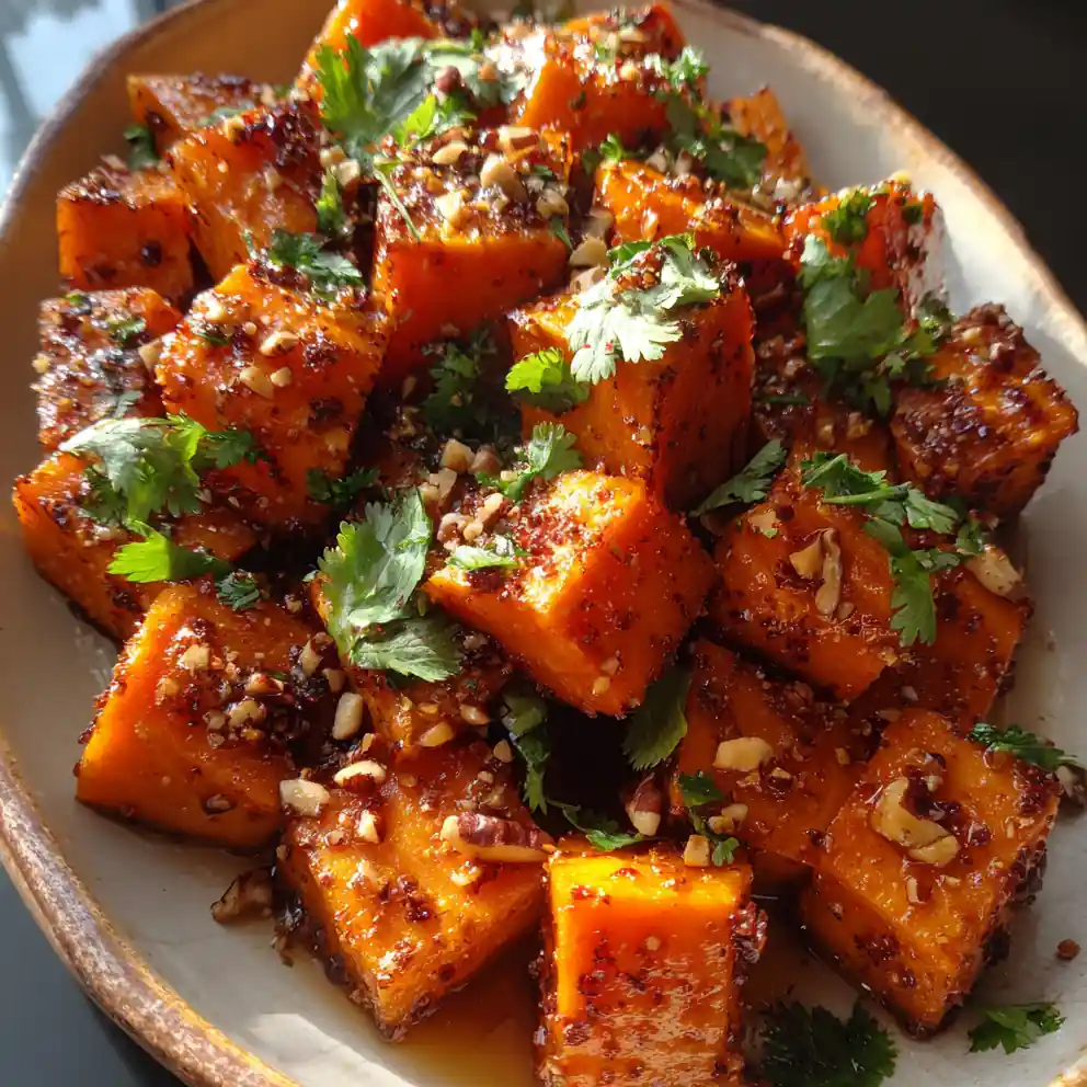 Yams Recipe Maple Chili Glazed With Pecan Dust 4 yams recipe Maple Chili Glazed With Pecan Dust