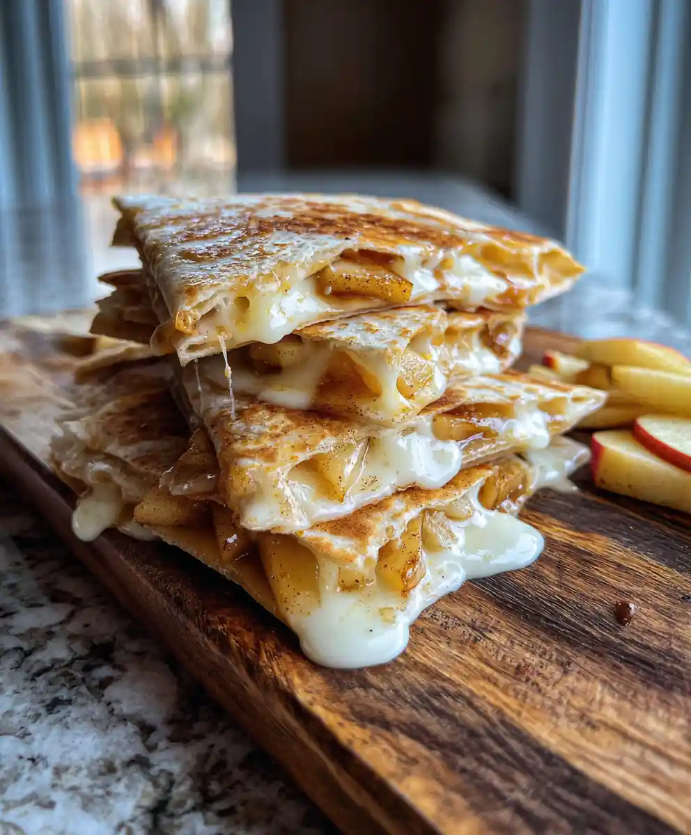Apple Cinnamon Quesadillas With Cardamom Cream Drizzle 5 Apple Cinnamon Quesadillas with Cardamom Cream Drizzle