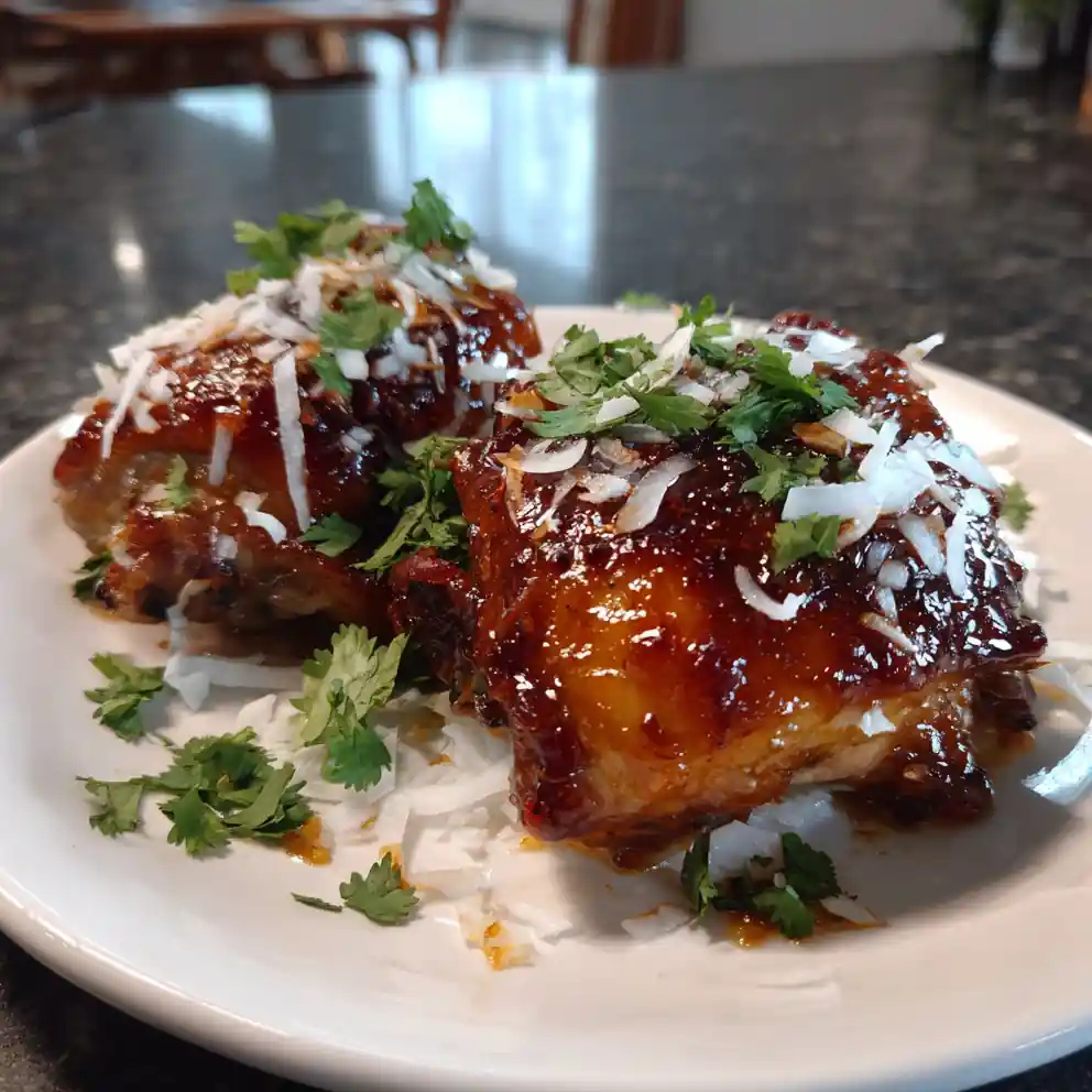 Baked Huli Huli Chicken With Coconut Lime Glaze 4 Baked Huli Huli Chicken with Coconut Lime Glaze