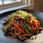 Beef Chow Mein With Ginger Sesame Caramel Glaze 1767853585.3977973