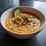 Cajun White Chicken Chili With Roasted Poblano Corn Cream Swirl 1767794922.0301156
