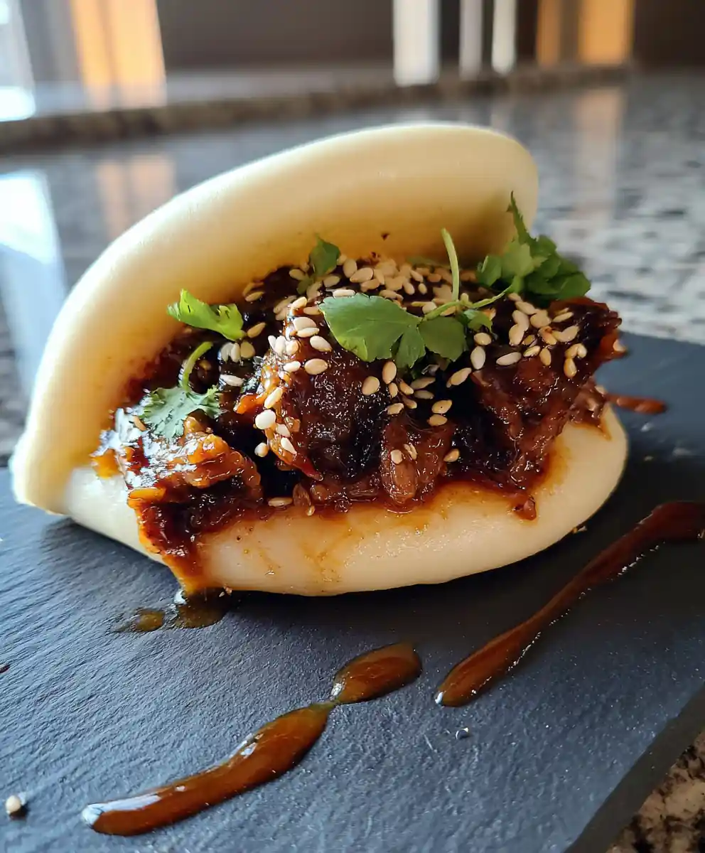 Caramelized Onion & Black Garlic Beef Bao Buns 5 Caramelized Onion & Black Garlic Beef Bao Buns