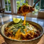 Cheesy Ground Beef Enchilada Chili With Roasted Poblano Corn Swirl 6 Cheesy Ground Beef Enchilada Chili With Roasted Poblano Corn Swirl 1767850874.65886