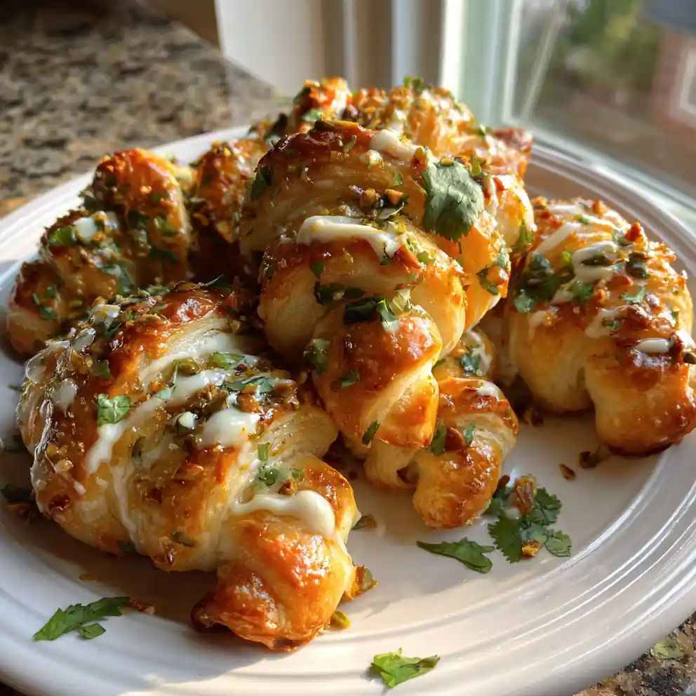Cheesy Jalapeño Rotel Sausage Crescent Rolls With Cilantro Lime Drizzle 4 Cheesy Jalapeño Rotel Sausage Crescent Rolls with Cilantro Lime Drizzle