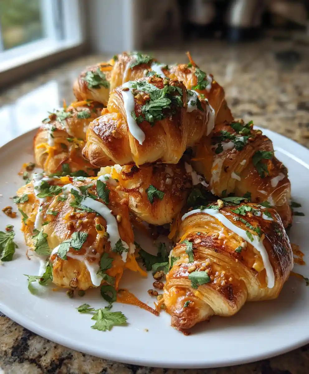 Cheesy Jalapeño Rotel Sausage Crescent Rolls With Cilantro Lime Drizzle 5 Cheesy Jalapeño Rotel Sausage Crescent Rolls with Cilantro Lime Drizzle