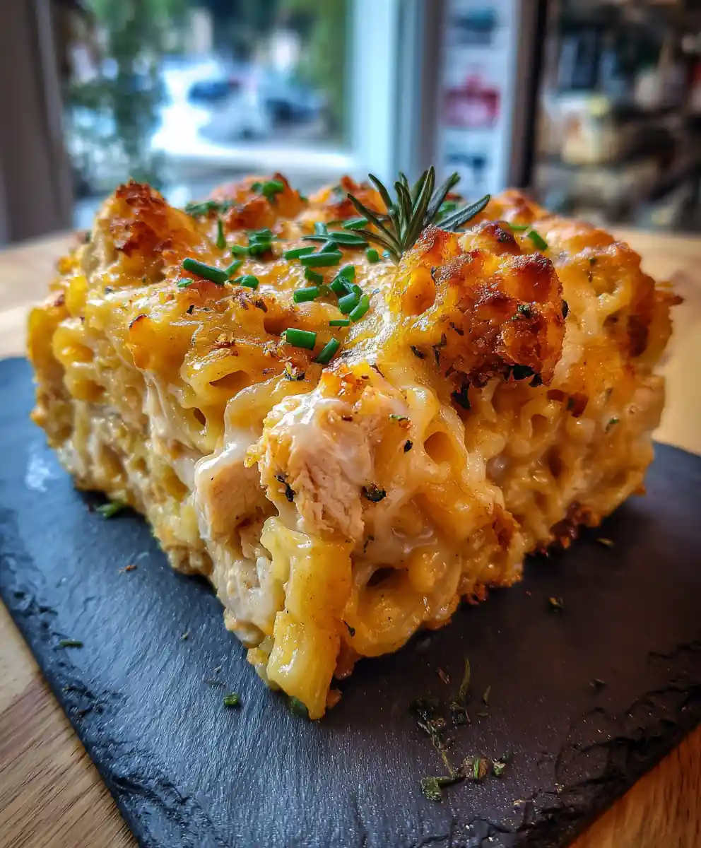 Chicken Ranch Casserole With Garlic Rosemary Cream Swirl 5 Chicken Ranch Casserole with Garlic Rosemary Cream Swirl